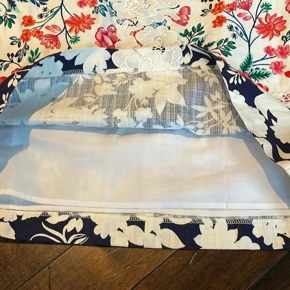 Eliza J sleeveless floral print Floral appliqués shift dress Women’s size 8 - Picture 12 of 14